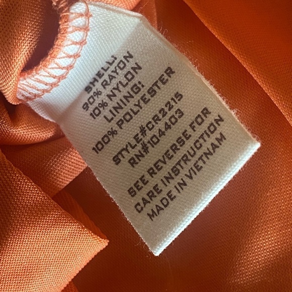 Blue Pepper Solid Ruffle Mini Dress Garden Girl Cantalope Size Large NWT - Picture 7 of 14